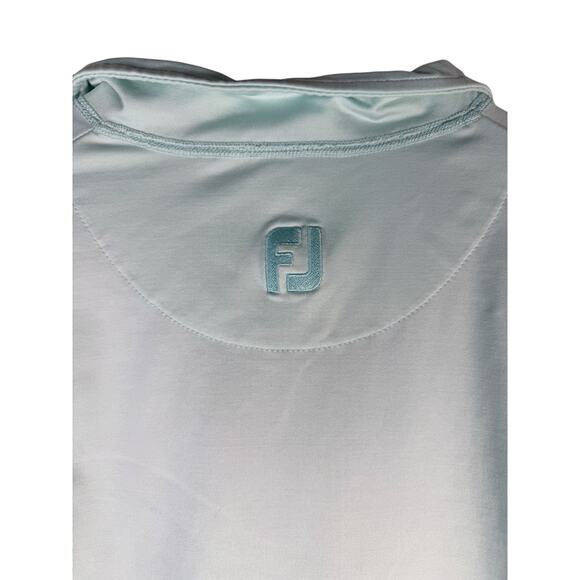 FootJoy Women’s Full Zip Golf Jacket Size Small Light Aqua Blue Activewear - Picture 3 of 10